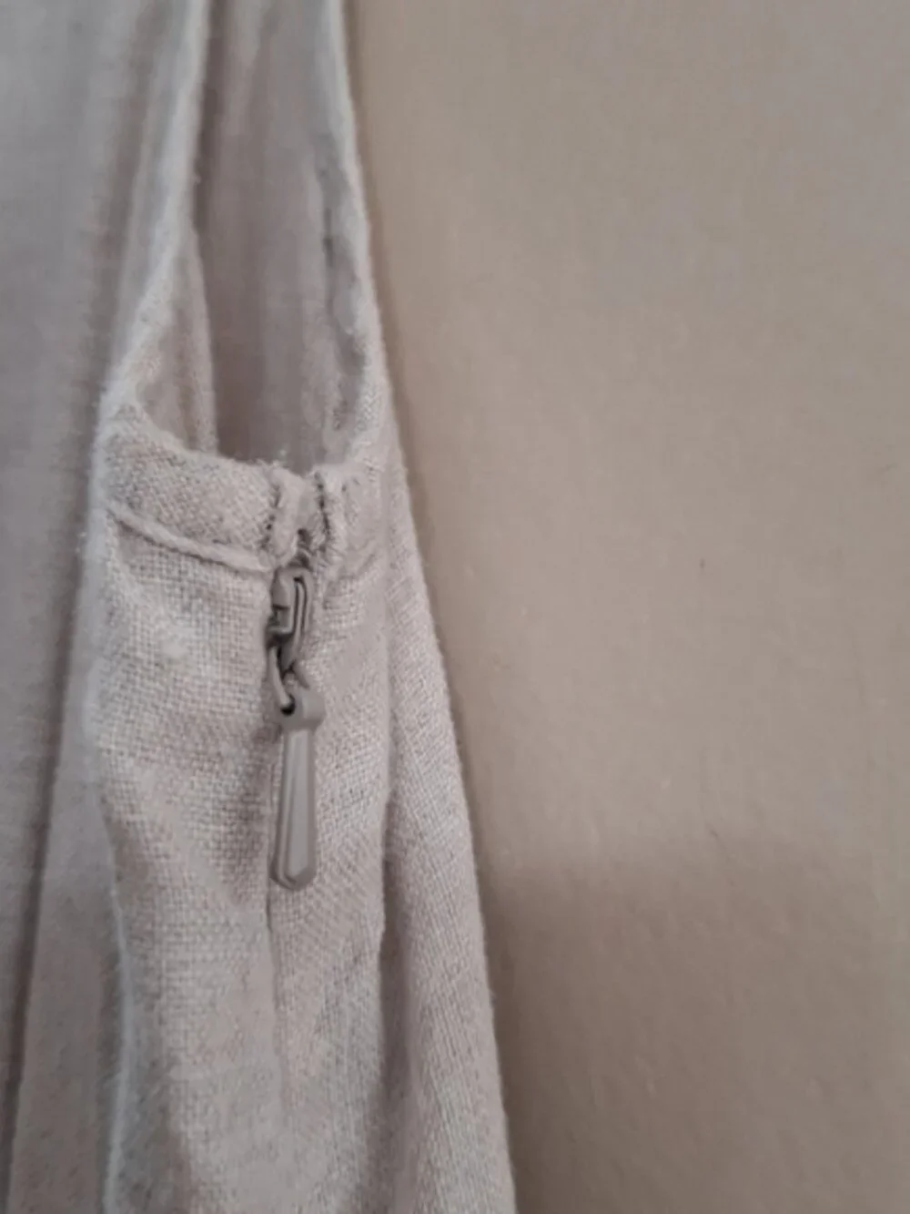 LOFT Boho Beige Black Embroidered Linen Romper Short 2P - Picture 8 of 9